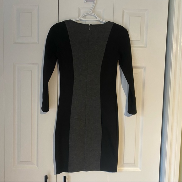 Bodycon black with grey insert dress - Picture 3 of 3